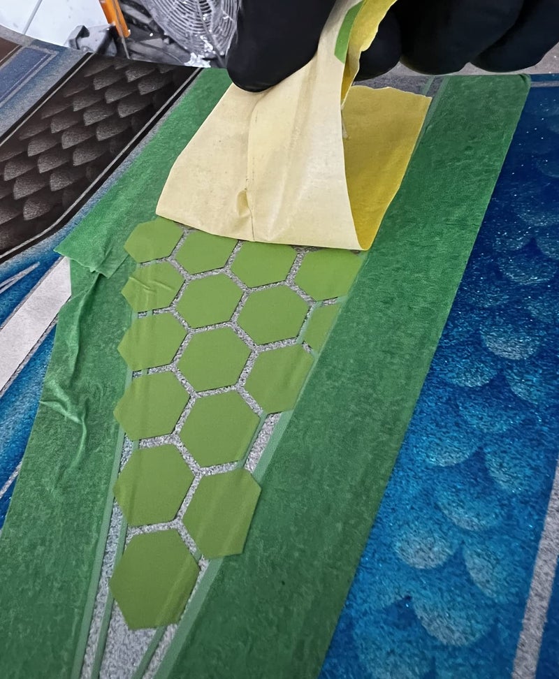 LiME LiNE استنسل LiME LiNE Honeycomb Airbrush للطلاء المخصص - Image 5